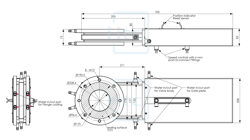 cooling-gate-valves-dimension