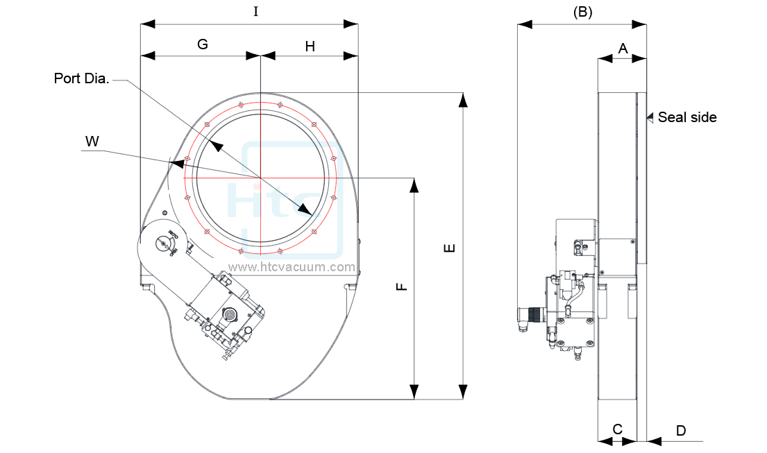 Pneumatic Pendulum Valve Drawing