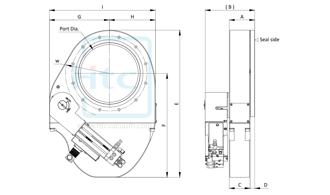 Pneumatic Pendulum Valve Drawing