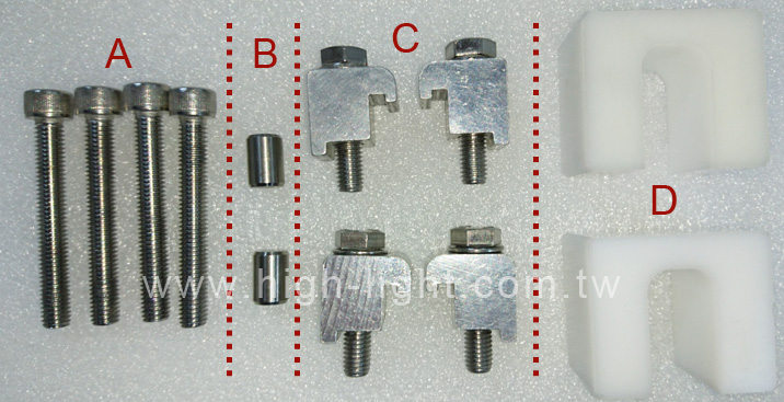 Rectangular Transfer valves accessories