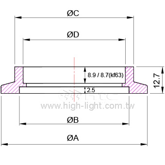 Socket Weld Flange (KF10-63)