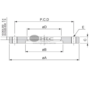 ISO Bolted Flange(Tapped)