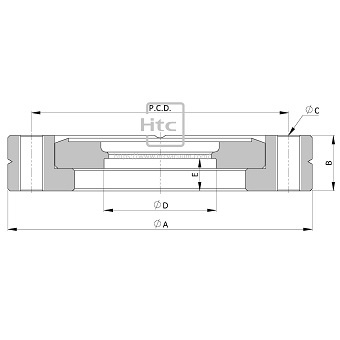 CF Bored Flange(Rotatable-Tapped Bolt Holes)