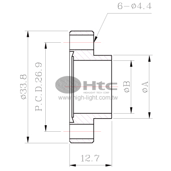 CF16 Bored Blank(Neck-Nonrotatable)