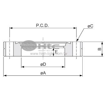 CF Bored Flange(Nonrotatable)