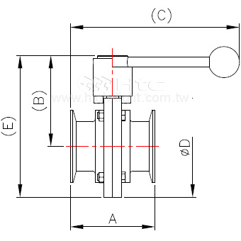 3A Clamp End 卫生级蝶阀