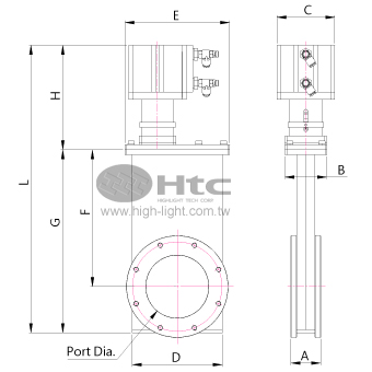 Pneumatic-HV Gate Valve (B Type)