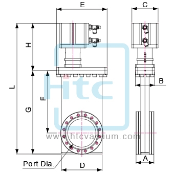 Pneumatic-UHV Gate Valve (B Type)