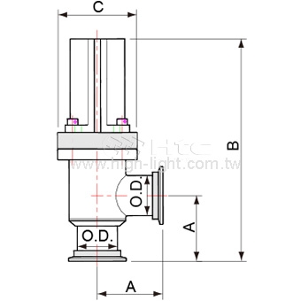 KF Flange with Bellows / Single Acting(Europe)