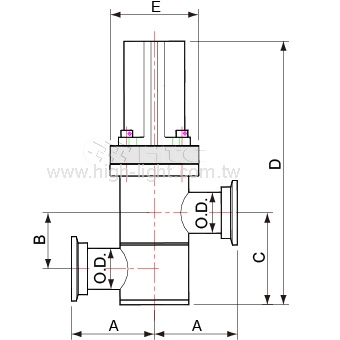 KF Flange with Bellows / Single Acting(USA)