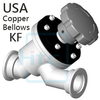 Manual KF Y-inline valves Copper Seal Bonnet with Bellows-USA
