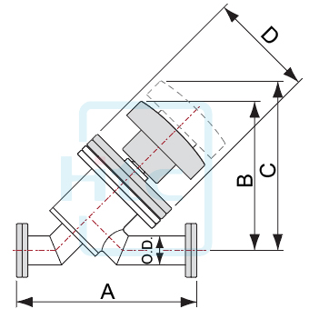 CF Rotatable Flange Copper Seal Bonnet with Bellows(USA)