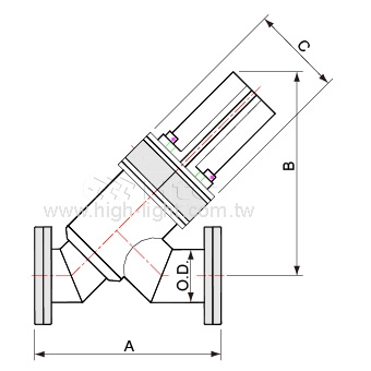 CF Rotatable Flange with Bellows / Single Acting(USA)