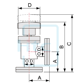 CF Rotatable Flange with Bellows(Europe)