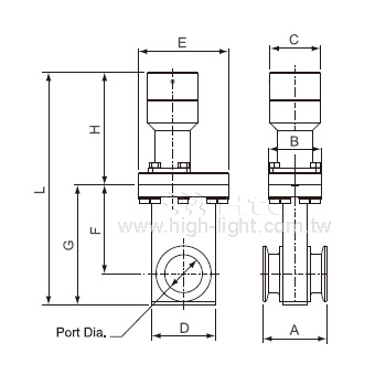 Manual-Mini-HV Gate Valve (Linkage mechanism)