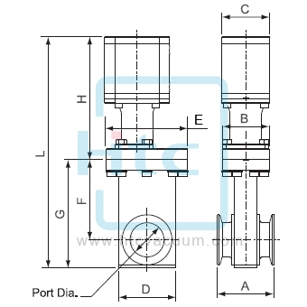 Pneumatic-Mini-HV Gate Valve (Linkage mechanism)