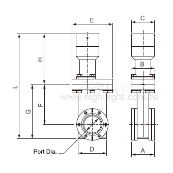 Mini-Manual-UHV Gate Valve (Linkage mechanism)