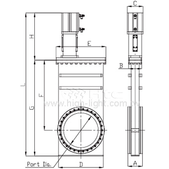 Pneumatic-UHV Gate Valve (Linkage mechanism)