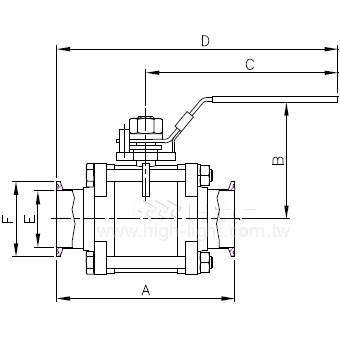 Clamp End Ball Valve