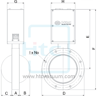 ISO type APC butterfly valve